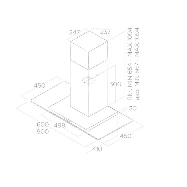 Elica FLAT GLASS IX/A/60